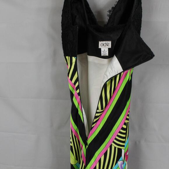 Cache Dress 6 Cruise Tulip Maxi Multi Floral Silk Maxi Gown Artsy Boho Chic Y2K - Picture 7 of 15